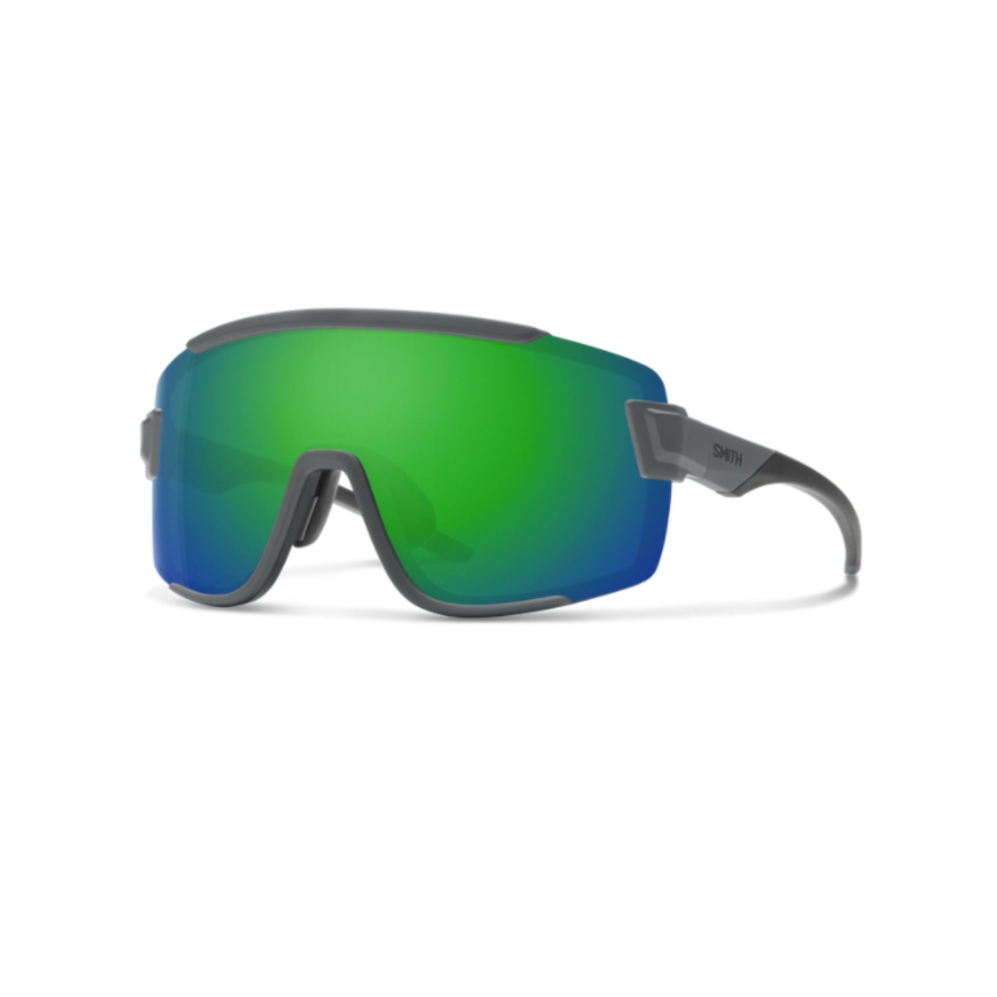 Smith Wildcat Glasses Matte Cement / ChromaPop Green Mirror