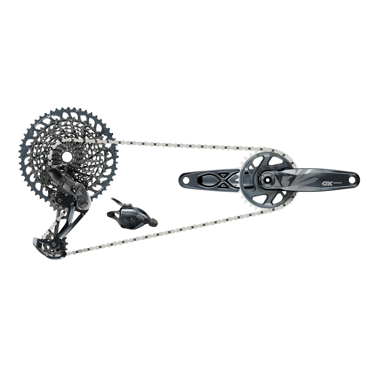 SRAM GX Eagle 12-Speed DUB Groupset Lunar / 170mm - BOOST