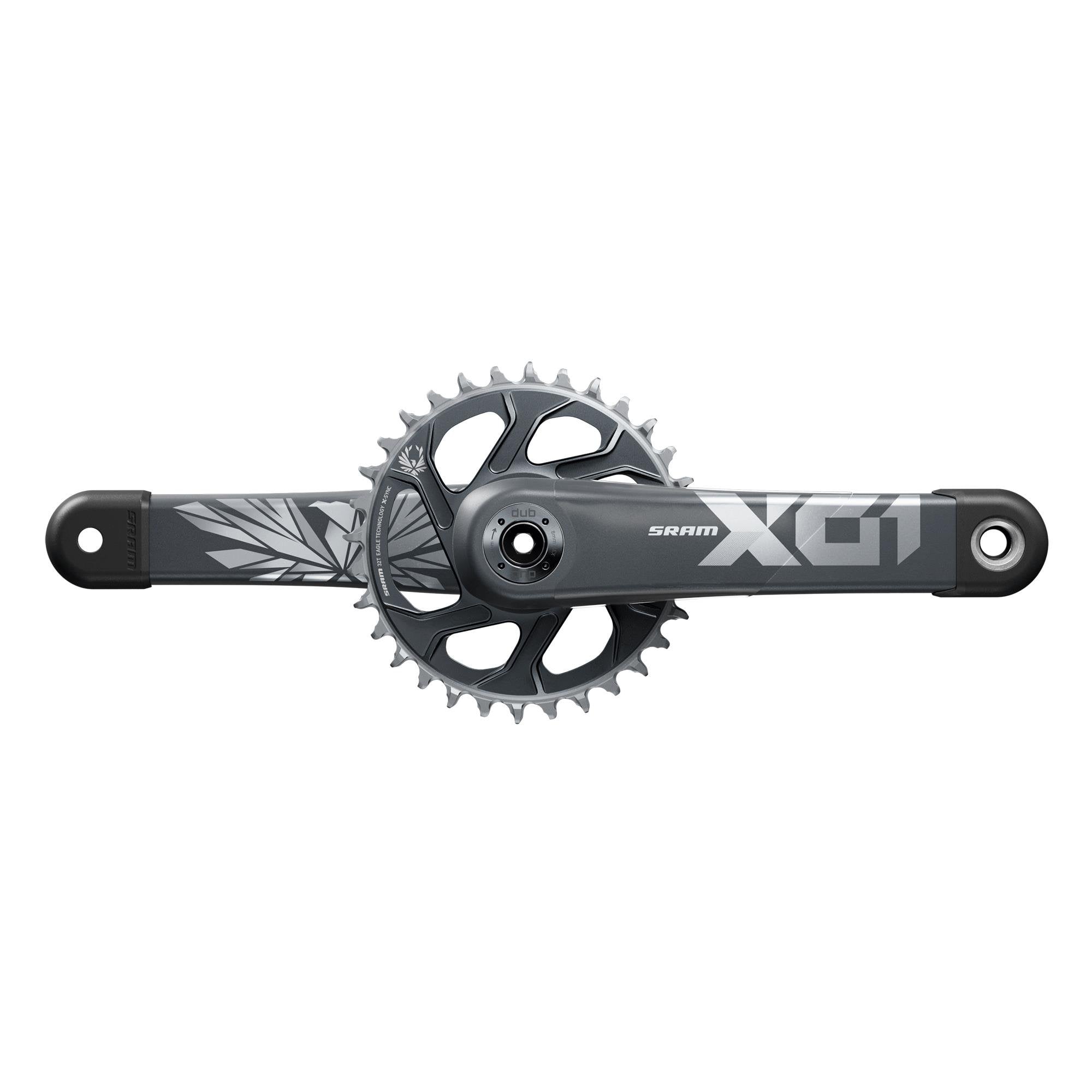 SRAM X01 Eagle DUB 12-Speed Crankset Lunar Polar / 175mm / Boost 148