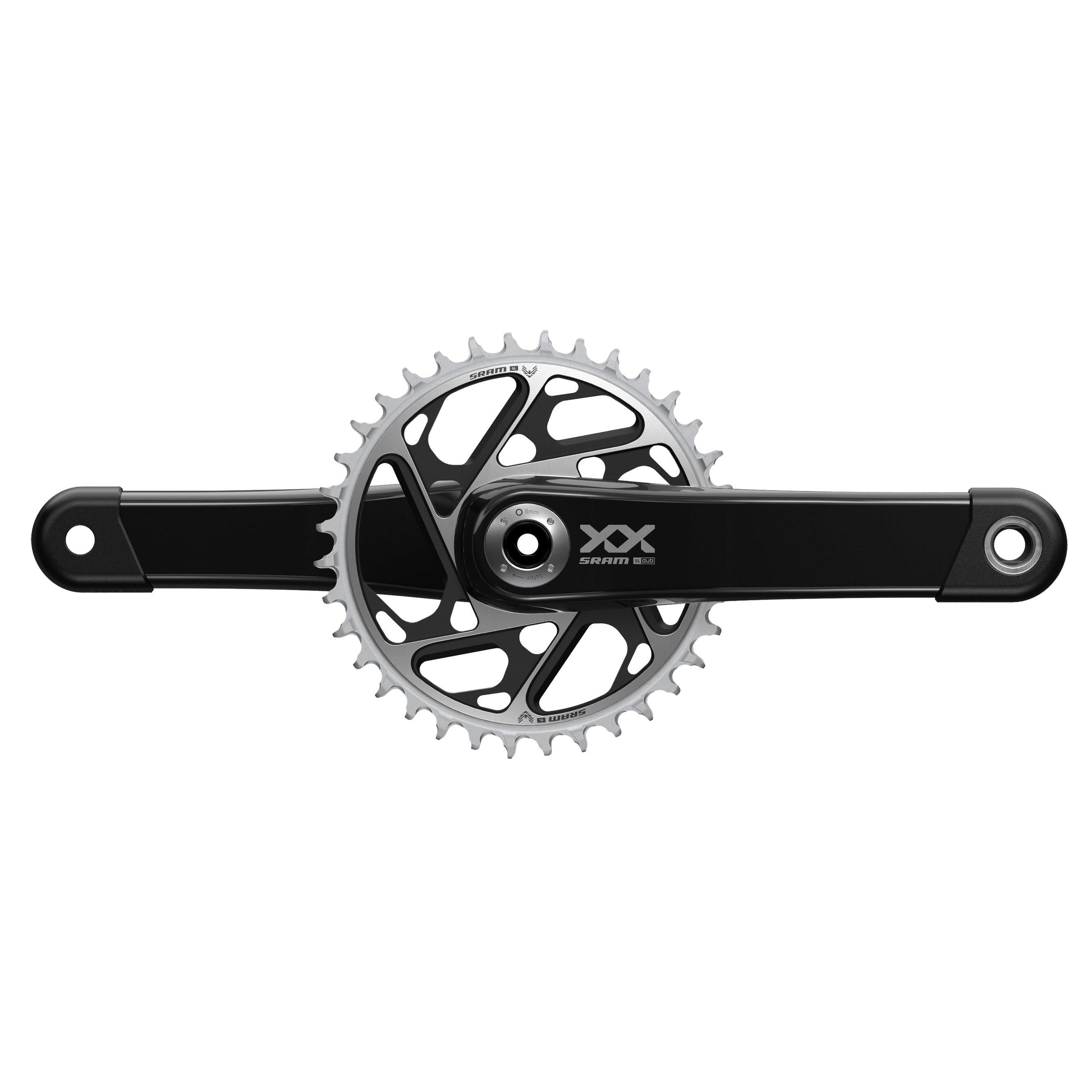 SRAM XXSL Eagle Crankset T-Type Black / 175mm / Q168 - 55mm Chainline - 34T
