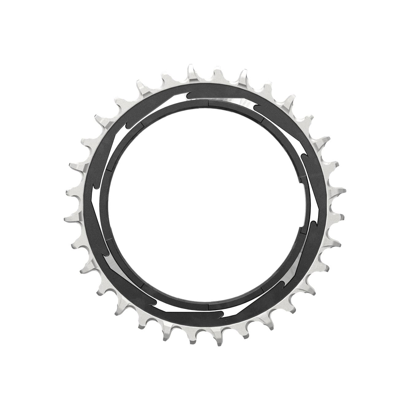 SRAM XXSL Eagle T-Type Powermeter Chainring 3mm Offset D1 Black/Silver / 32T