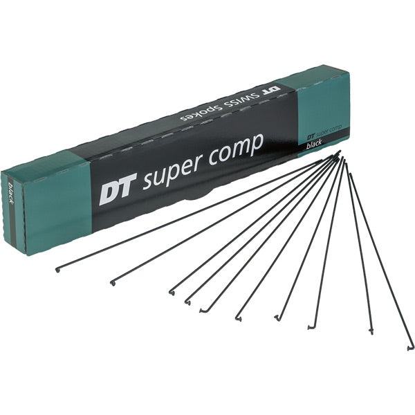 DT Swiss Super Comp Black Spokes 14/16/15g Box of 72