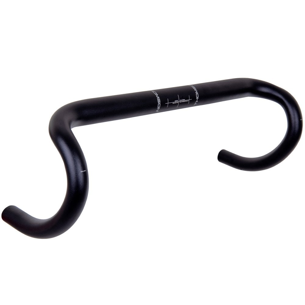 Thomson Alloy Road Drop Handlebars Round-Top Black / 42cm
