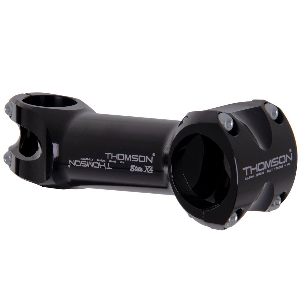 Thomson Elite X4 Stem 31.8mm Black / 70mm / 0 Degree Rise