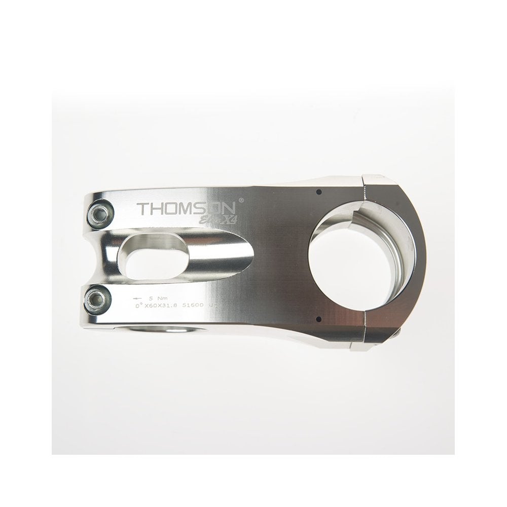 Thomson Elite X4 Stem 31.8mm Silver / 60mm / 0 Degree Rise