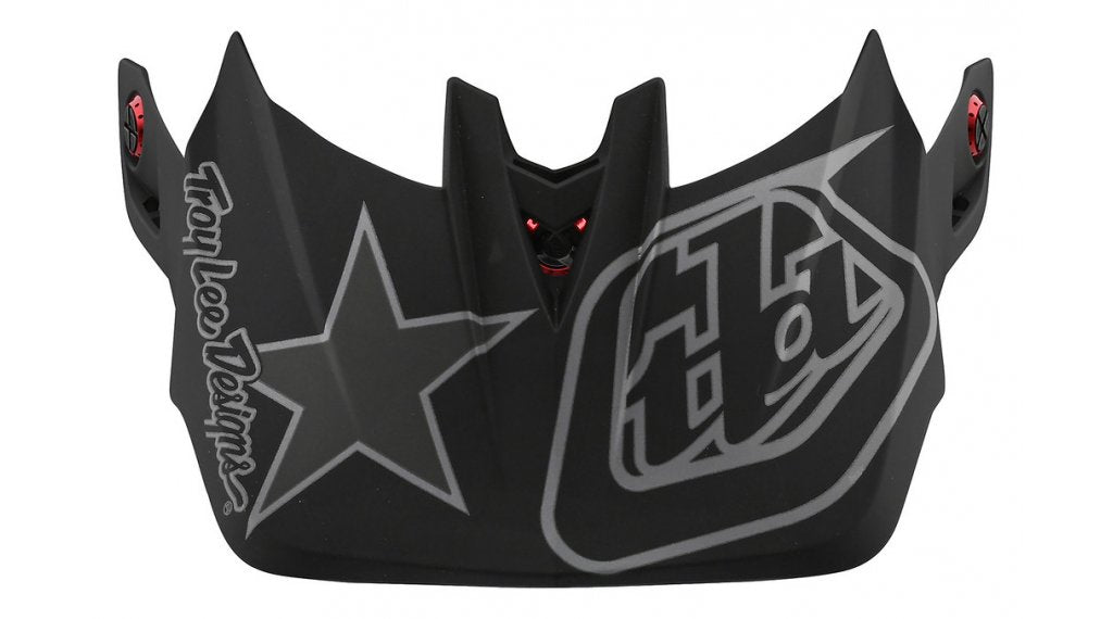 Troy Lee Designs D4 Visor Ltd Ed Freedom 2.0 - Black/Red