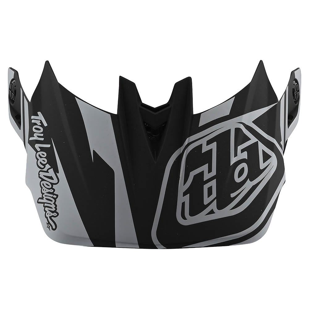 Troy Lee Designs D4 Visor Ltd Ed Slash - Black/Silver