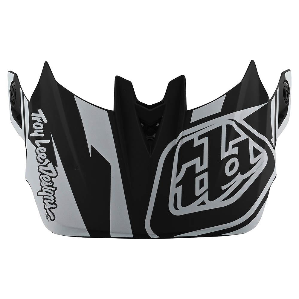 Troy Lee Designs D4 Visor Ltd Ed Slash - Black/White