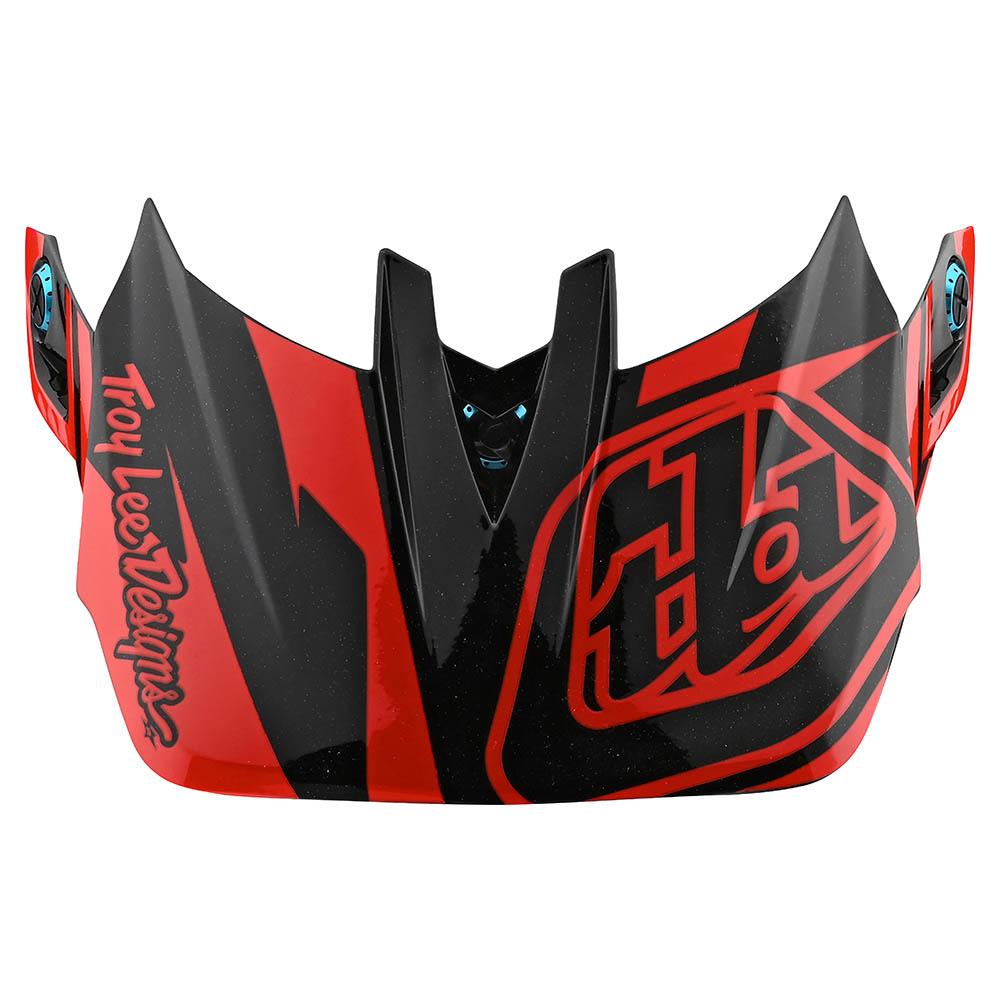 Troy Lee Designs D4 Visor Ltd Ed Slash - Orange/Black