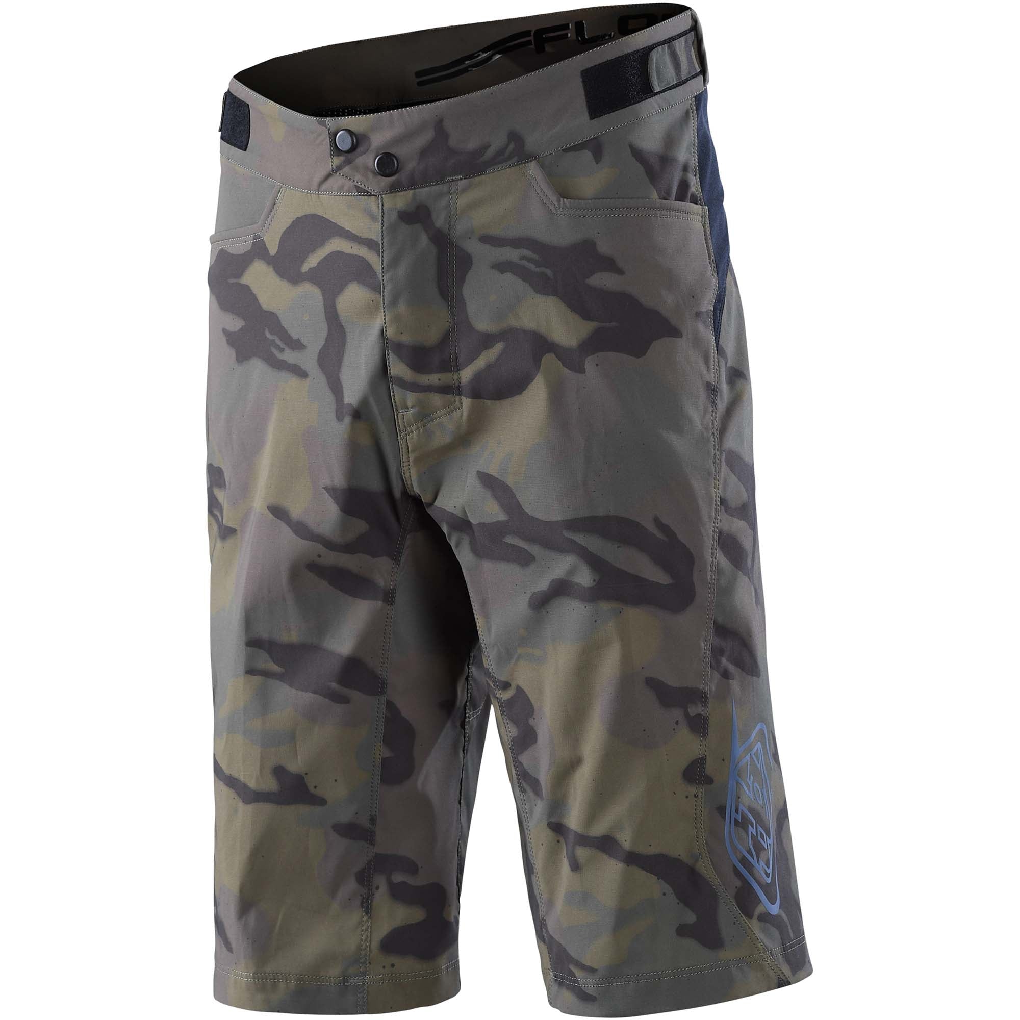 Troy Lee Designs Flowline Shorts - with liner Spray Camo - Army / 30