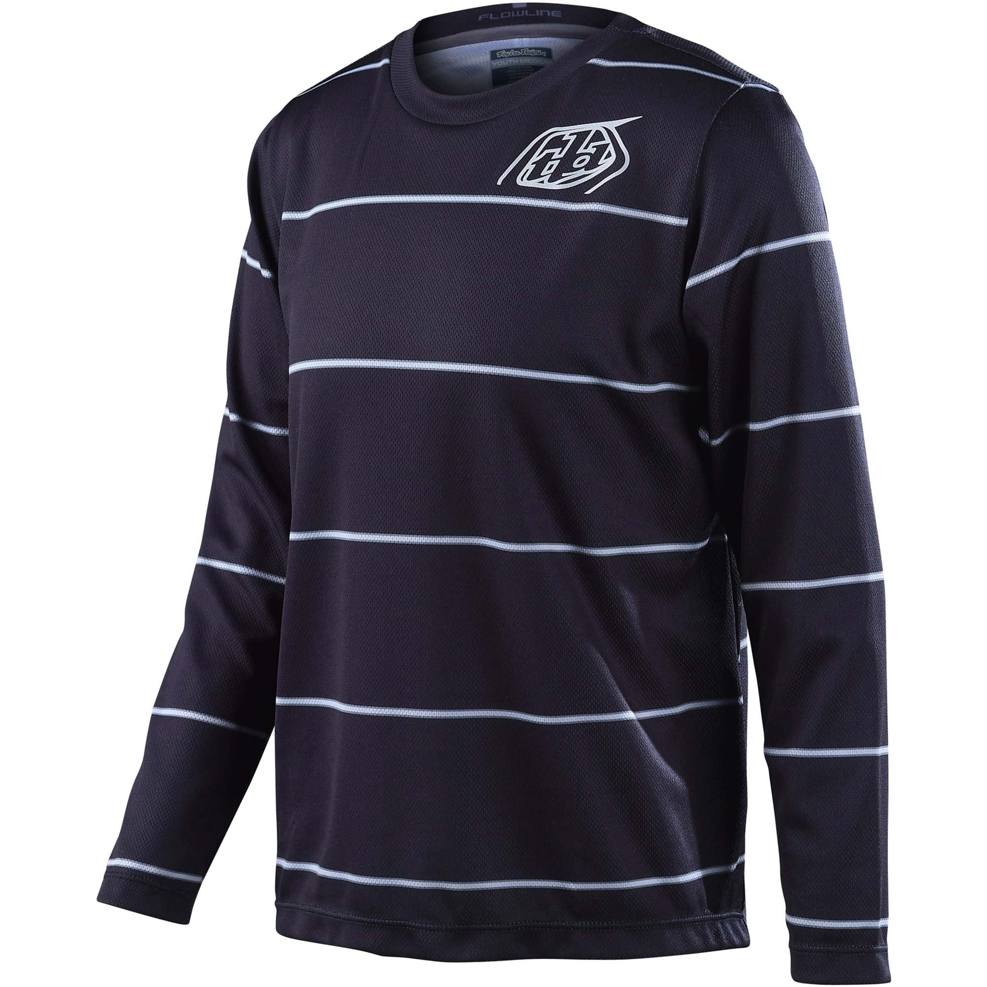 Troy Lee Designs Youth Flowline LS Jersey Revert - Black / Y-XS