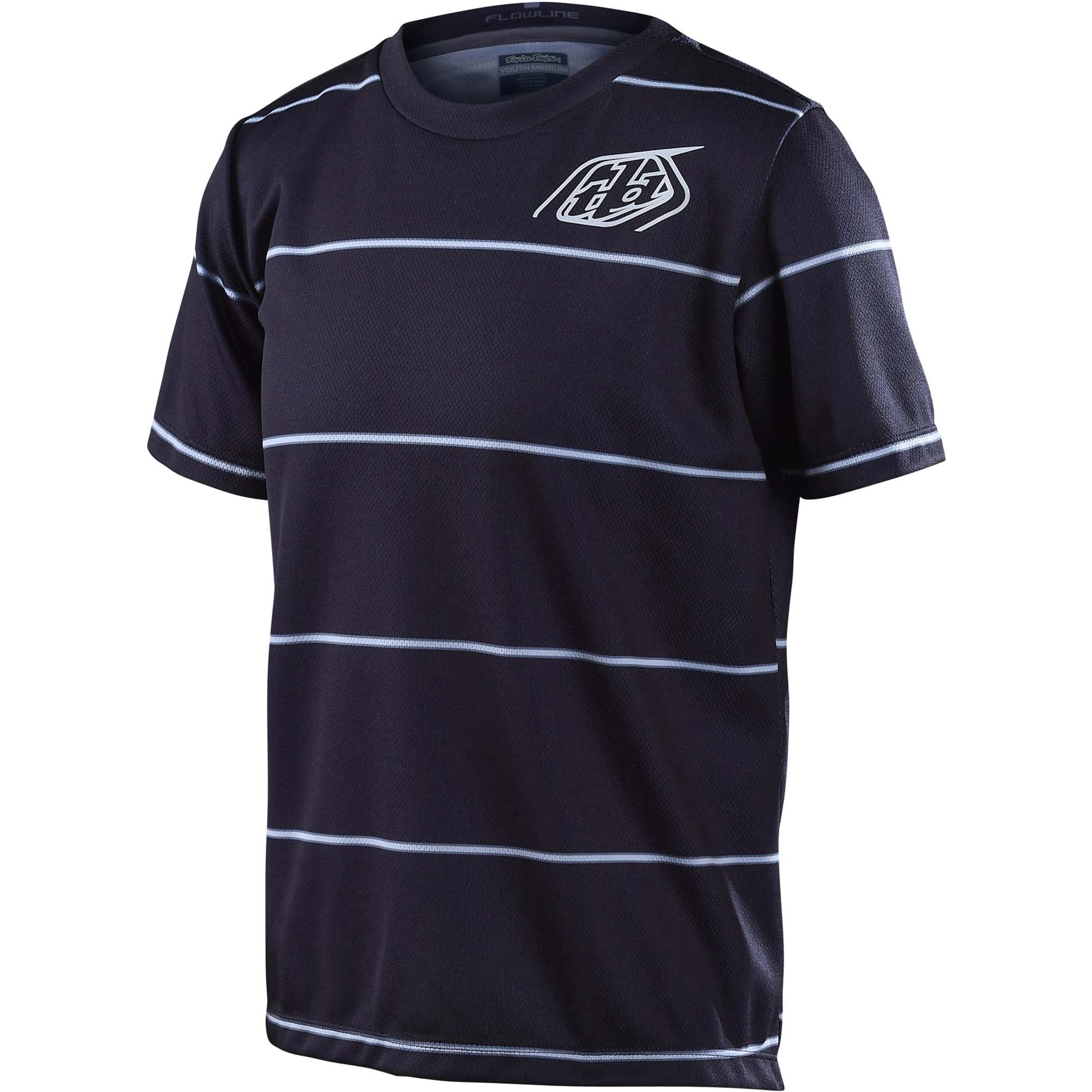 Troy Lee Designs Youth Flowline SS Jersey Revert - Black / Y-XS