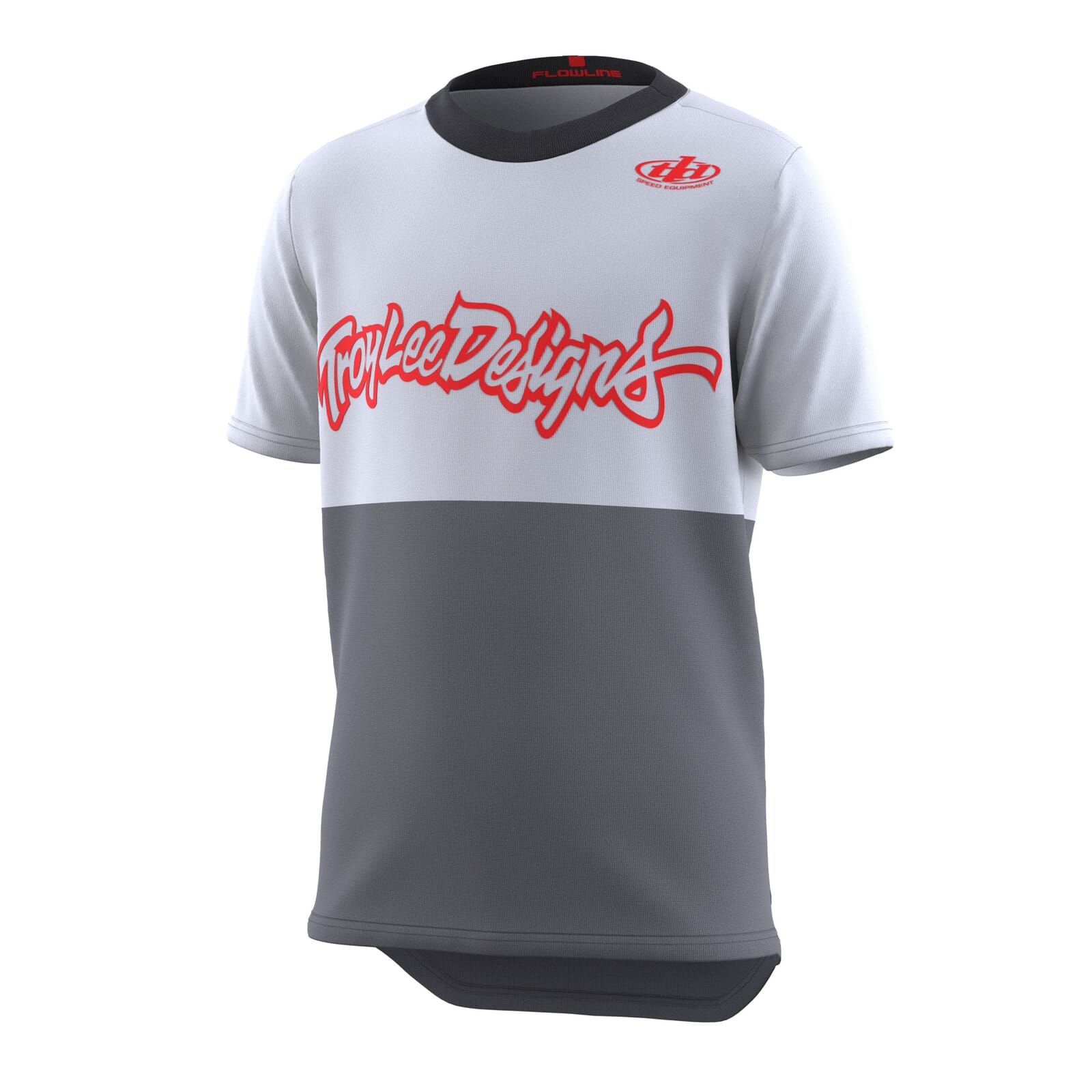 Troy Lee Designs Youth Flowline SS Jersey Scripter - Charcoal / L