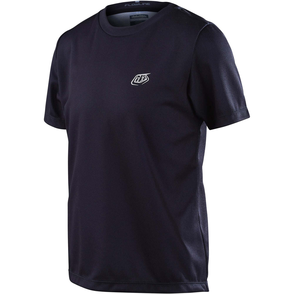 Troy Lee Designs Youth Flowline SS Jersey Solid - Black / Y-XS