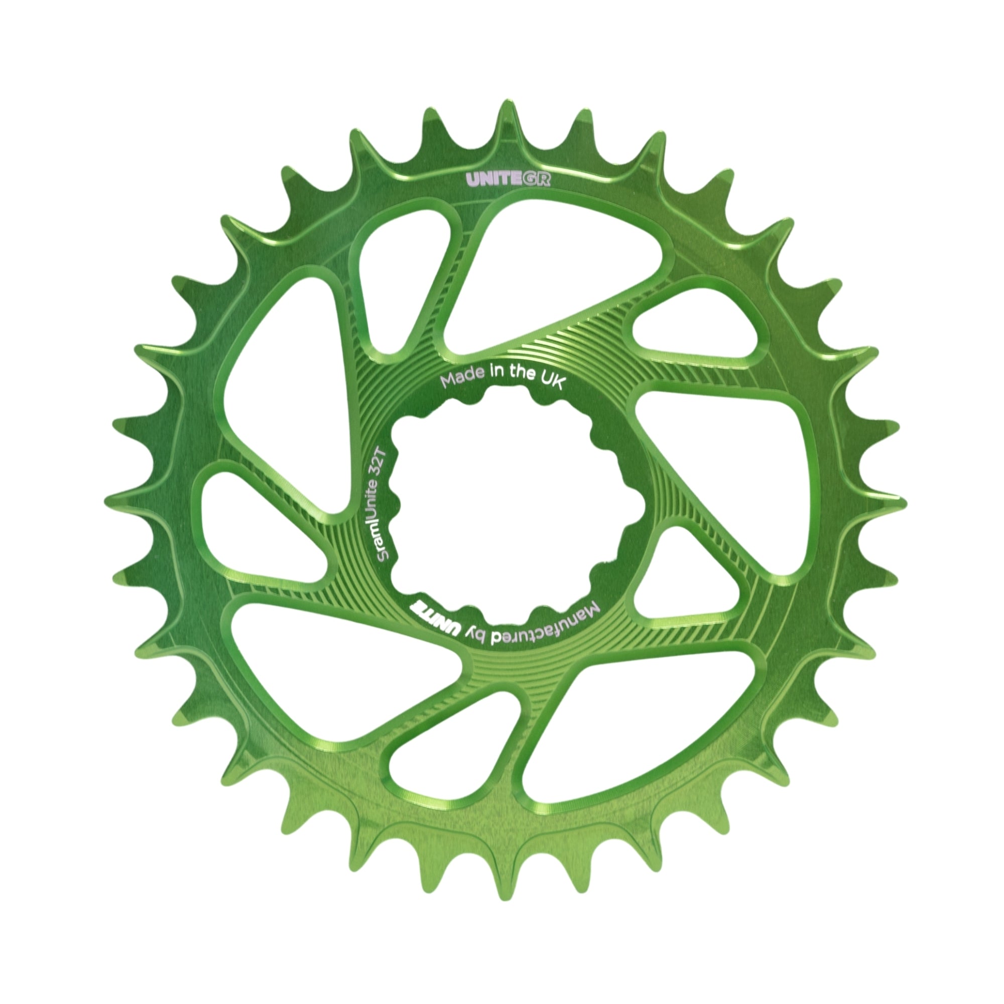 Unite Components SRAM Grip Ring Chainring V2 Green / 30T