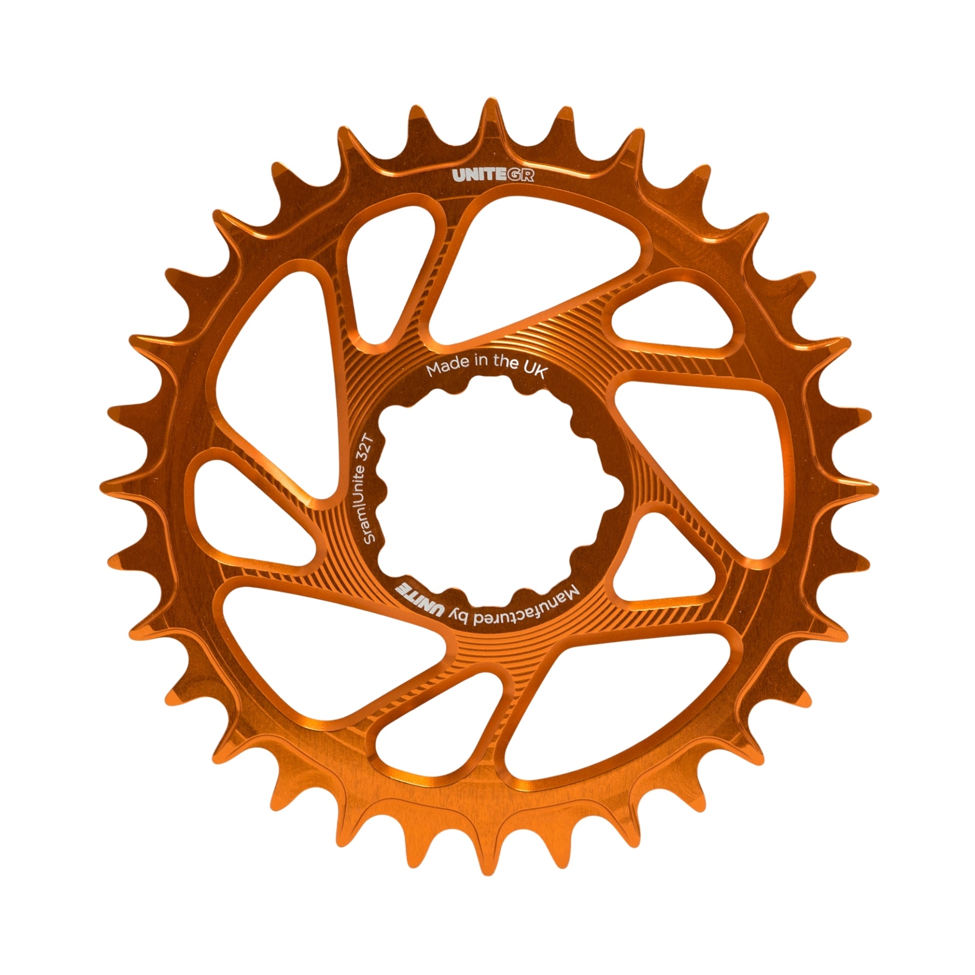 Unite Components SRAM Grip Ring Chainring V2 Orange / 30T