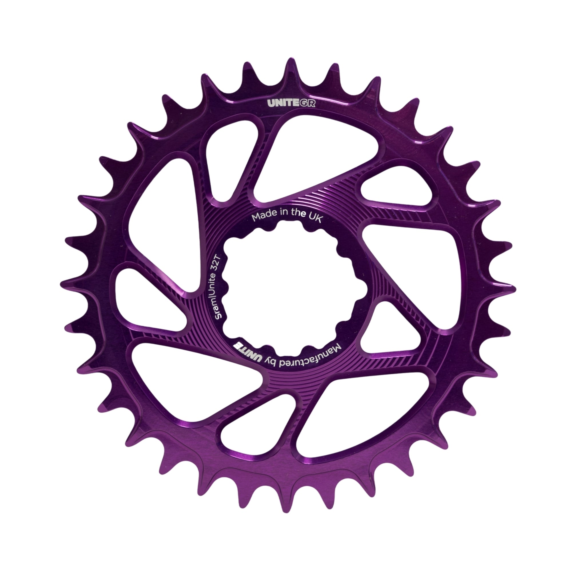 Unite Components SRAM Grip Ring Chainring V2 Purple / 30T