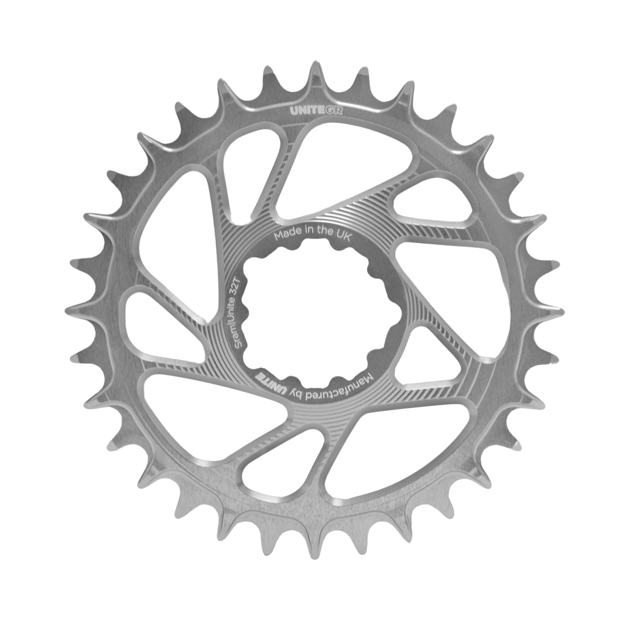 Unite Components SRAM Grip Ring Chainring V2 Silver / 30T