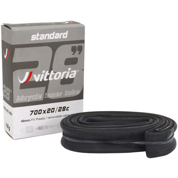 Vittoria Standard Inner Tube Black / 700 x 20-28c / Presta 80mm