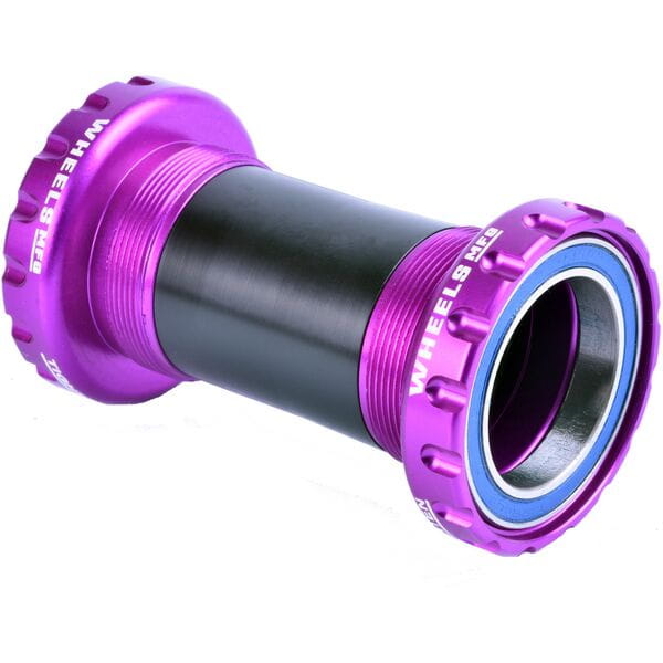 Wheels Manufacturing BSA Threaded Frame ABEC-3 Bearings For 29mm Cranks (SRAM DUB) Purple / 29mm