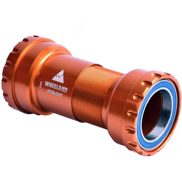 Wheels Manufacturing PF30 Outboard ABEC-3 Bearings For 29mm Cranks (SRAM DUB) Orange / 29mm