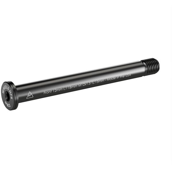 Wheels Manufacturing Replacement Front 12mm Thru-Axle Black / 118mm, M12 x 1.5mm x 12mm