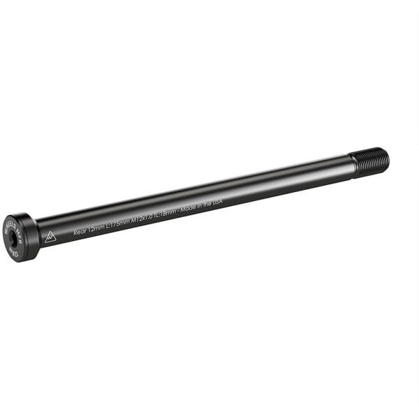 Wheels Manufacturing Replacement Rear 12mm Thru-Axle Black / 175mm, M12 x 1.0mm x 18mm