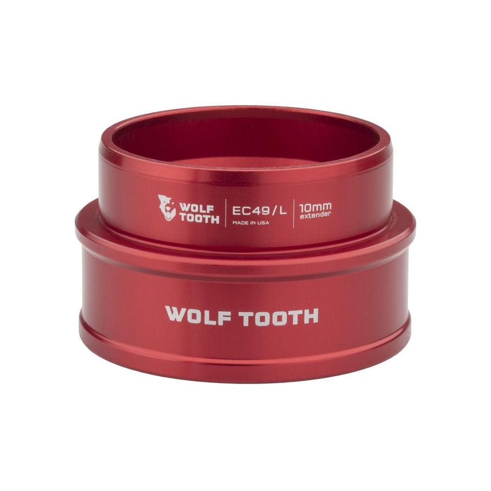 Wolf Tooth EC49/40 Lower Headset Extended 10mm Red / 10mm