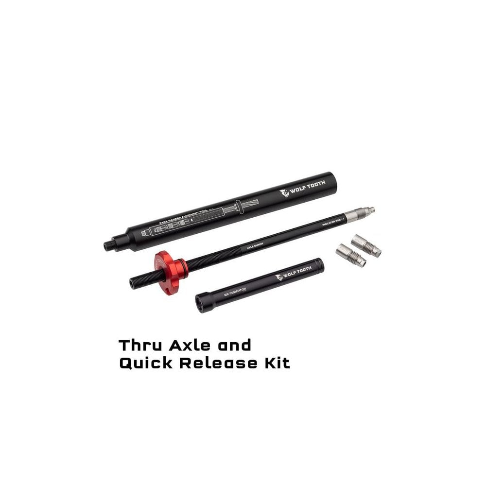 Wolf Tooth Pack Hanger Alignment Tool Black / Thru Axle & Quick Release Kit